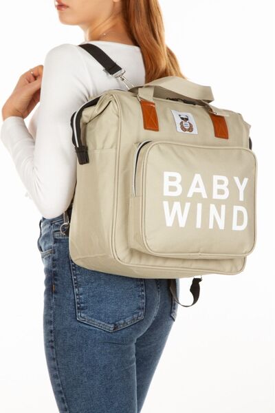 Halk Sepeti حقيبة ظهر للعناية بالطفل من بيبي ويند 3، حقيبة كتف مقاومة للماء م...
