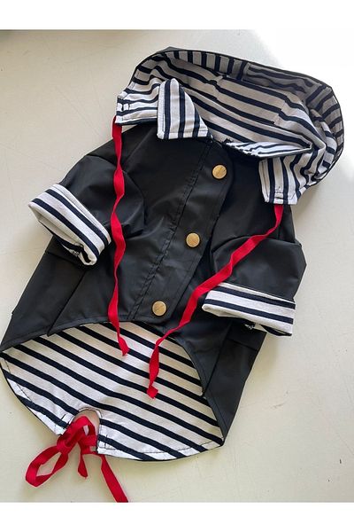 Serbella Black Raincoat