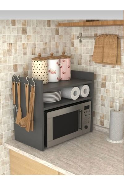 Yuvam Mutfak Tezgah Üstü Mikrodalga Fırın Dolabı - Çok Amaçlı Raf