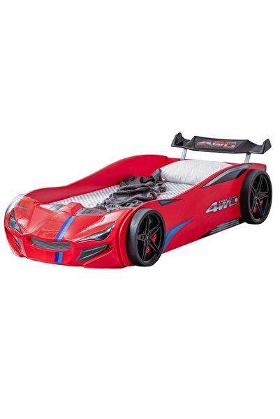 Setay Çocuk Odası - Merso Arabalı Yatak - Sport 3 Kapılı Dolap, Masa - Kırmızı