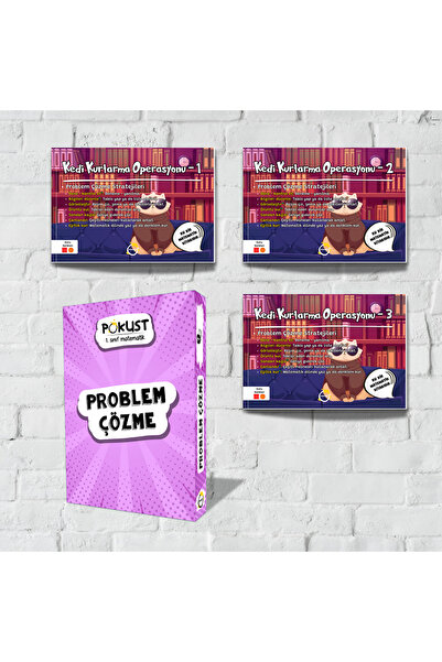 pokust 1. Sınıf Matematik - Problem Çözme - 3 Kitap