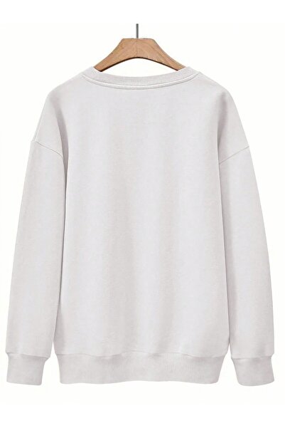 Deocept Φούτερ Crew Neck Oversize - Enough Always Printed