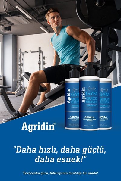 Agridin Gym Arnica Montana Pain Relief Cream - Muscle and Joint - Athlete's Pain Relief Cream 200 ml