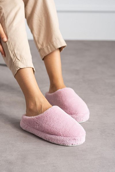 Moda Frato Γυναικείες παντόφλες εσωτερικού χώρου Modafrato βελούδινα - Χειμερινές παντόφλες με γούνινη και αθόρυβη σόλα