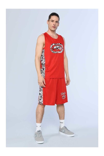 ECKO UNLTD Peru Erkek Baskılı Dokuma Serıtlı Şort
