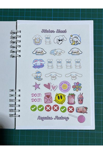 Cuppy Box Cinnamoroll 50 Sheets 3d Notebook - with Bonus Sticker