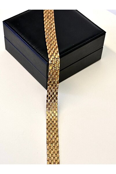 ODDA TASARIM ATÖLYESİ شريط ذهبي 1 متر مع حجر الكريستال الملتصق بالكي