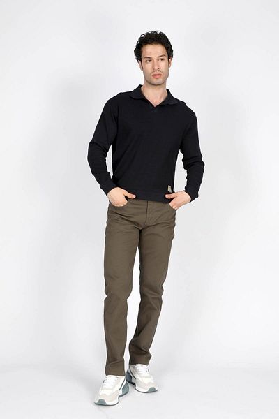 Lee Cooper Sirius Men's Polo Neck Sweatshirt Navy Blue