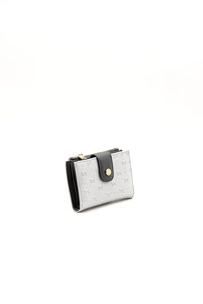 Silver Polo Nv1107 Μοντέλο A.ασημί-ανθρακί Γυναικεία θήκη για κάρτα πορτοφολιού