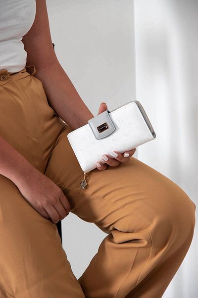 Silver Polo Gray Nv928 - White Women's Wallet Card Holder