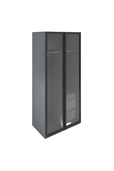 Lazenza Mobilya Hanoi Giyinme Odası Modül 1 Siyah