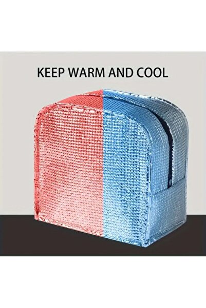 synshop Kawai Korean Pink Rabbit Lunch Lunch Nutrition Thermal Makeup Baby Care Organizer Multi-Purpose Bag