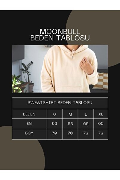 MOONBULL Ανδρικό φούτερ με κουκούλα Oversize - Deer Printed