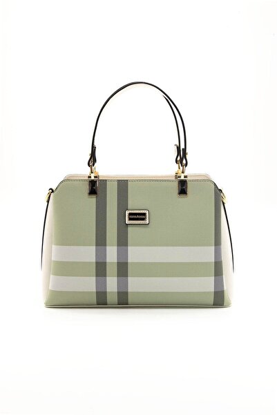 Silver Polo A.Yeşil - Geantă de mână pentru femei Kemik SP972