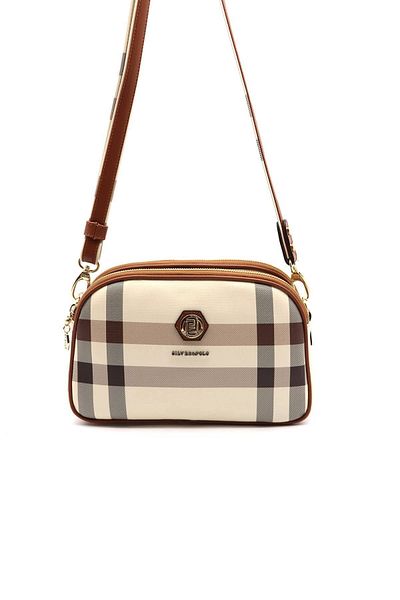 Silver Polo Geantă Crossbody damă - Crem Tan Nv745