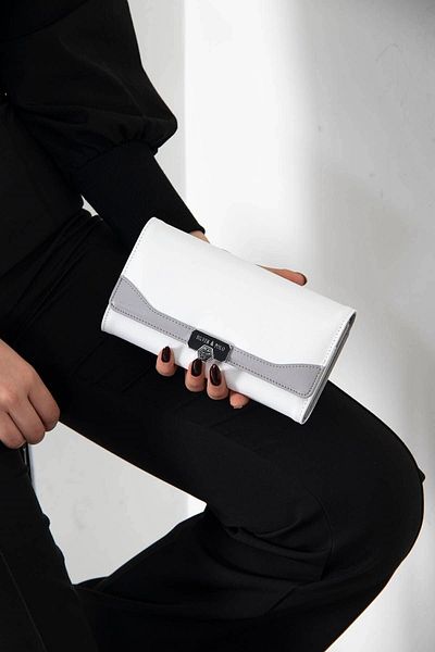 Silver Polo Gray Nv979 - White Women's Wallet Card Holder