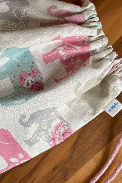 m montefair Children's Strap Cloth Backpack, Rope Drawstring, Summer, Beach Clothes Bag 39x32 Cm Gift 0-10 Years Old