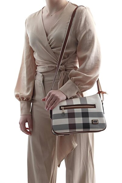 Silver Polo كريم - طابا Nv818 حقيبة كروس نسائية