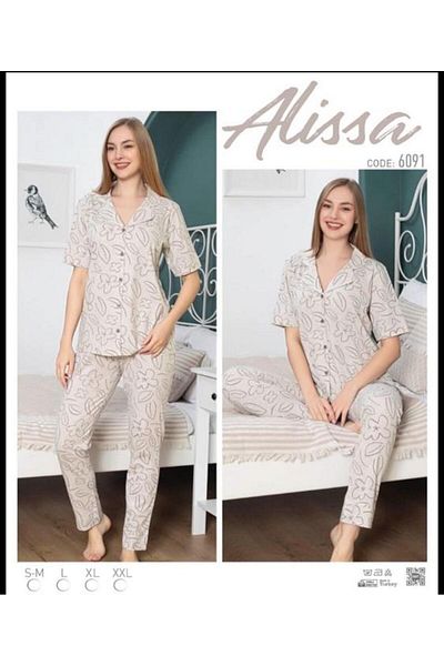 Alissa Σετ μανικετόκουμπα ALİSSA 6091 Model Half