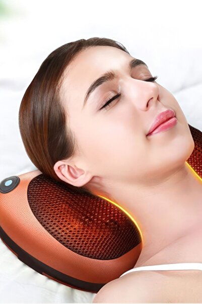 ALFAGİFT 8 Toplu Ovmalı Boyun Masaj Yastığı Ayak Bel Boyun Sırt Vücut Omuz Aleti