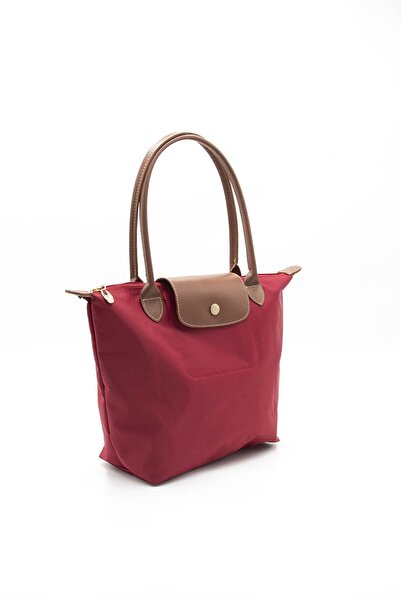 Silver Polo Nv1126 Model Red Tan Women's Shoulder Bag