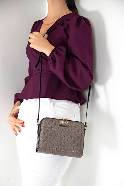 Silver Polo Platinum Nv888 - Черна дамска чанта през рамо