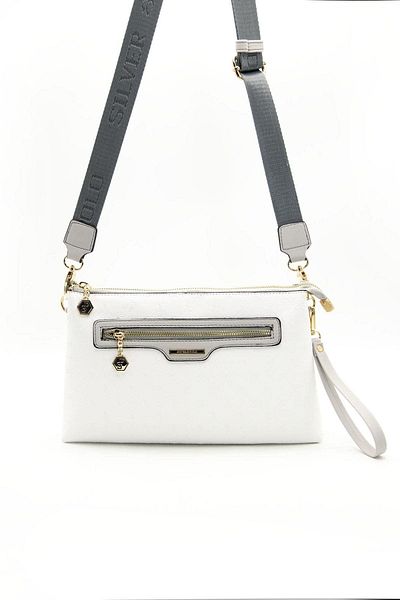 Silver Polo Silver Polo White - A.grey NV1129 Geantă de damă