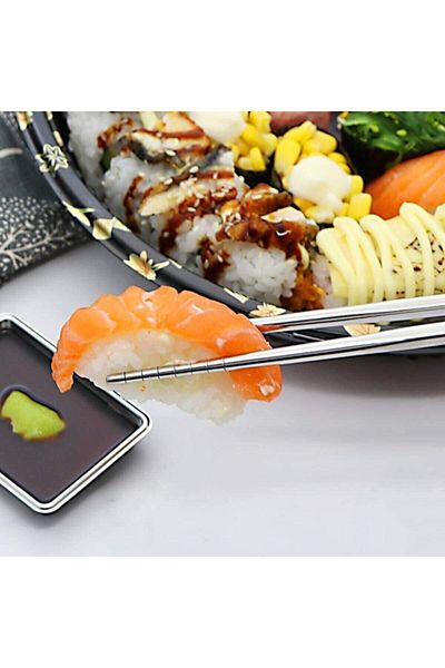 Miajima Stainless Steel Chopsticks Chinese Chopstick Chopsticks 5 Pieces