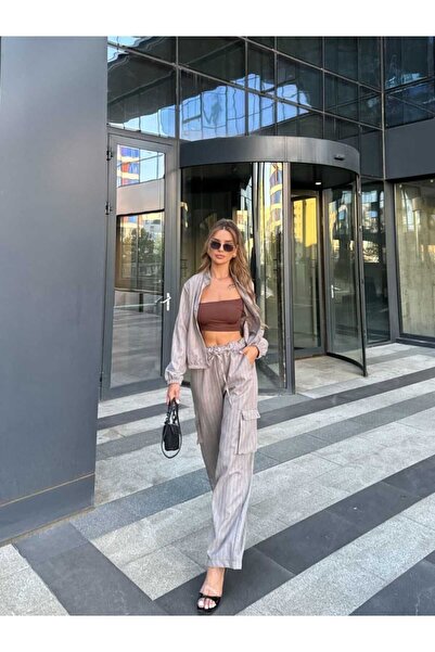 misa fashion طقم نسائي بالازو بياقة القاضي مع بنطلون وسترة