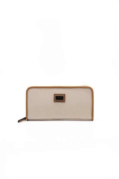 Silver Polo Γυναικείο Πορτοφόλι και Θήκη Κάρτας A.Taba SP665 Beige