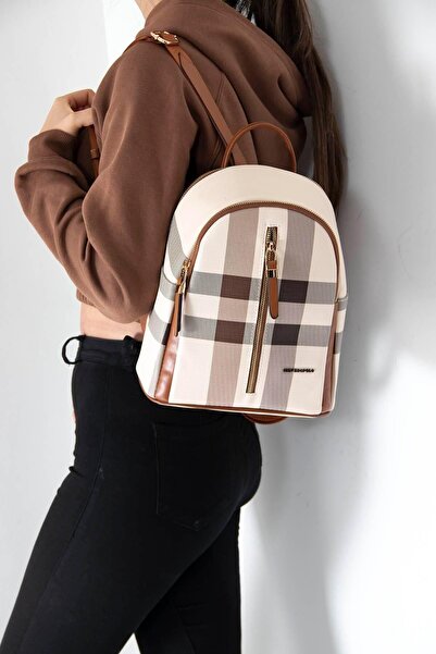 Silver Polo Taba Nv901 Women's Backpack - Cream