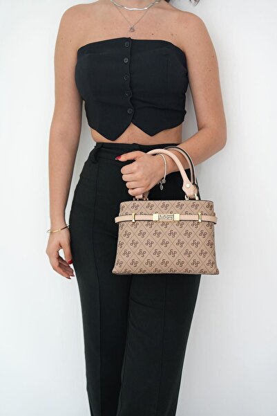 Silver Polo KoyuBej - Ten SP1149 Kadın El Çantası