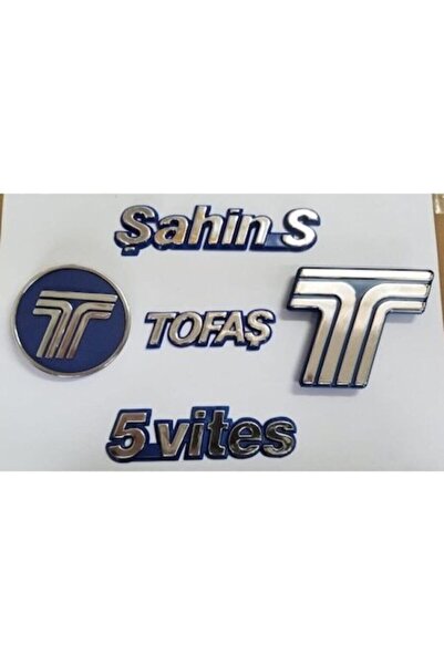 parcafix Tofaş Şahin S Ön Panjur Bagaj Arma Yazı Takım 5 Adet