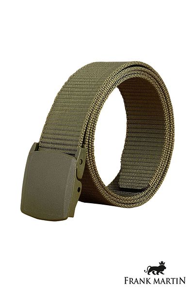 Frank Martin Tactical Style Cloth Belt with Plastic Buckle