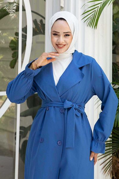 EBRUTESETTÜR Mobile Belted Elastic Trench Coat