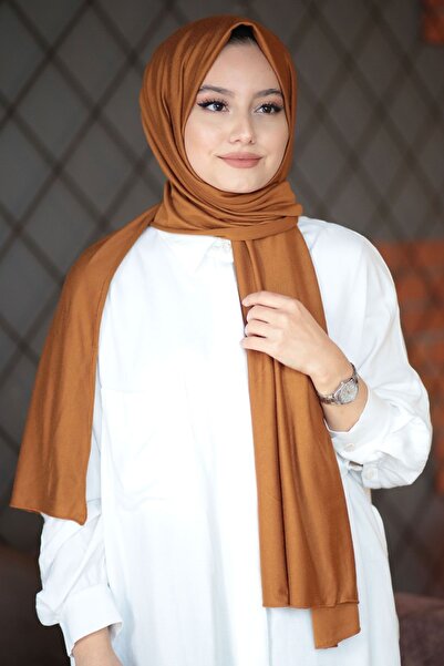 AYSU شال قطن ممشط نسائي نحاسي