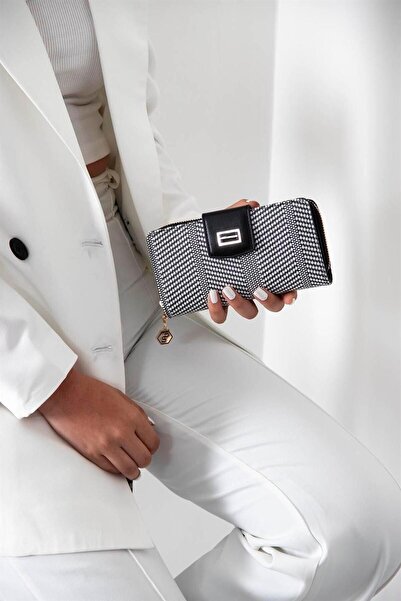 Silver Polo Silver & Polo Black White - Black Sp928 Women's Wallet & Card Holder