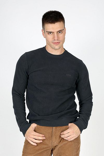 Lee Cooper Мъжки суитшърт с О-образно деколте Newdwade в тъмносин цвят