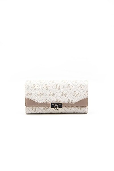 Silver Polo Beige-Sand Sp979 Women's Wallet & Card Holder