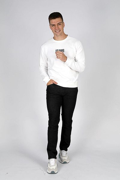 Lee Cooper Paul Men's White O-Neck Sweatshirt