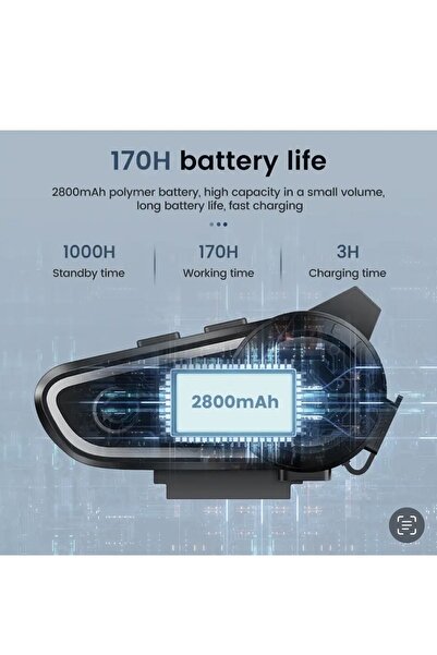 Dynego Kask Kulaklık Rgb Işıklı Motosiklet Bluetooth Kulaklık Mah Batarya Led Işık