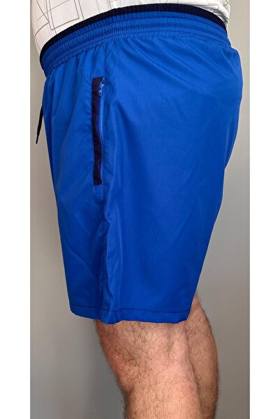 Caner XL Erkek Büyük Beden Mayo Astarlı 2 Cepli Deniz Şortu 24001 Mavi