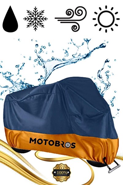Motobros بي ام دبليو جي إس لوكس قماش المظلة المتوافق مع القماش المشمع المقاوم للماء للاستخدام الدائم باللون البرتقالي الداكن
