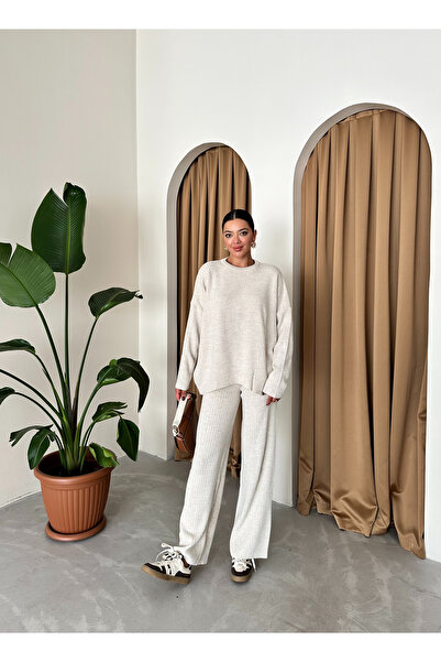 Laluvia Kő színű zsinóros kötöttáru szett - új modell