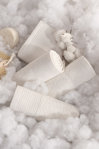 Güvenal Sada 8dílných bavlněných ručníků Sıla - 50x90cm | Ručník na ruce a obličej