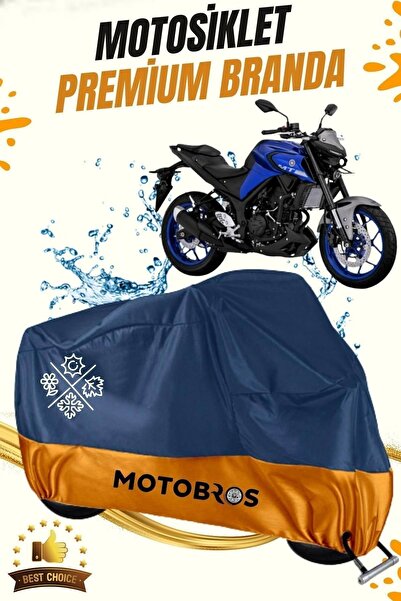 Motobros Motosiklet Yamaha Mt25 Lüx Premium Paraşüt Kumaşı Branda Su Geçirmez Ömürlük Kullanım