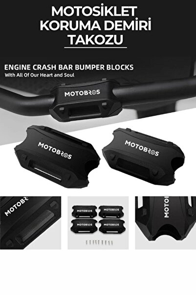 Motobros Motosiklet Universal Koruma Demiri Takozu (Bir Çift)
