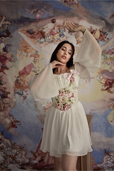 KSDESIGN Pink Rose Baleli Korse Büstiyer