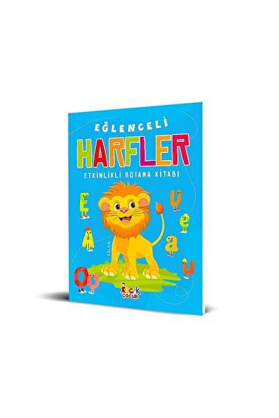Bıcırık Yayınları Eğlenceli Harfler - Etkinlikli Boyama Kitabı - Bıcırık Çocuk