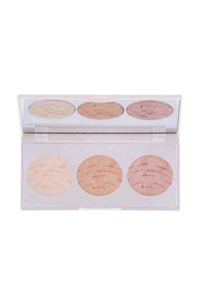 HaLVeY 3'lü Aydınlatıcı B Paleti - Highlighter Aynalı